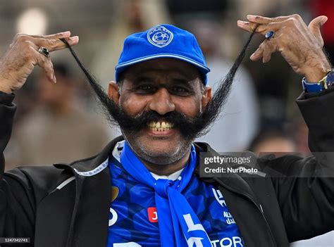 A Fan Of Saudi Arabias Al Hilal Saudi Fc During During The Round Of