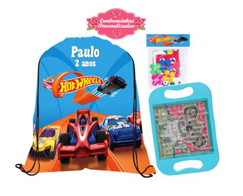 Lembrancinha Labirinto Personalizado Hot Wheels