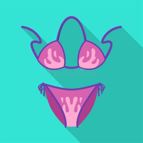 Isolated Object Of Swimsuit And Bikini Icon Web Element Of Swimsuit And Lingerie Stock Vector