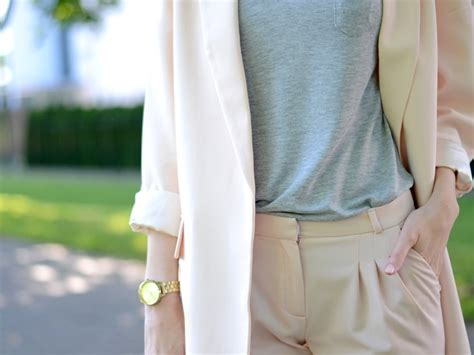 Nude Jacket Sneakers DaisyLine Blog O Modzie Blog Lifestylowy O Modzie