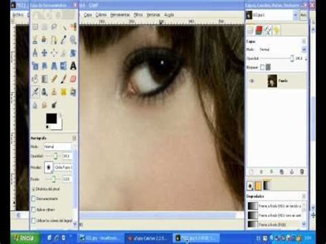 Como Hacer Efecto Lapiz De Ojos Con El Gimp Youtube