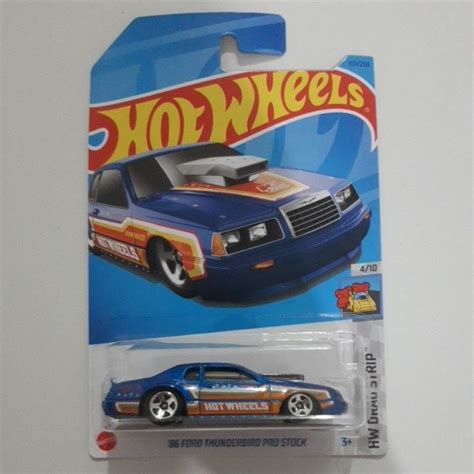 Hot Wheels 86 Ford Thunderbird Pro Stock Hw Drag Strip Shopee Brasil