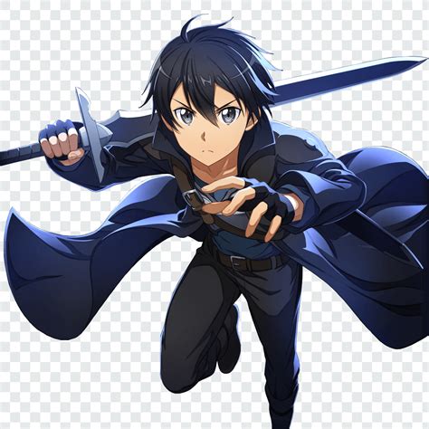 Kirito Transparent Png Sword Art Online Pnganime