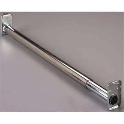 Knape Vogt Kv Zc In Adjustable Extension Closet Rod Zinc