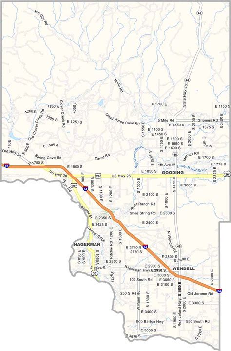 gooding county map idaho  county maps