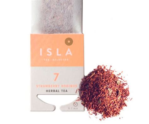 Травяной чай ISLA №7 Ройбуш с клубникой в пакетиках 10х4 г от продавца ...