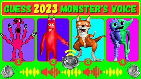 Guess The Monsters Voice Garten Of Banban 4 Syringeon Kittysaurus