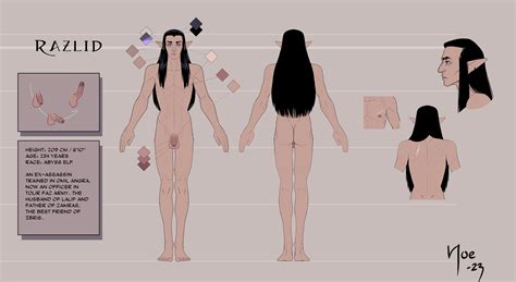 Razlid S Reference Sheet Nude By Yoelain Hentai Foundry