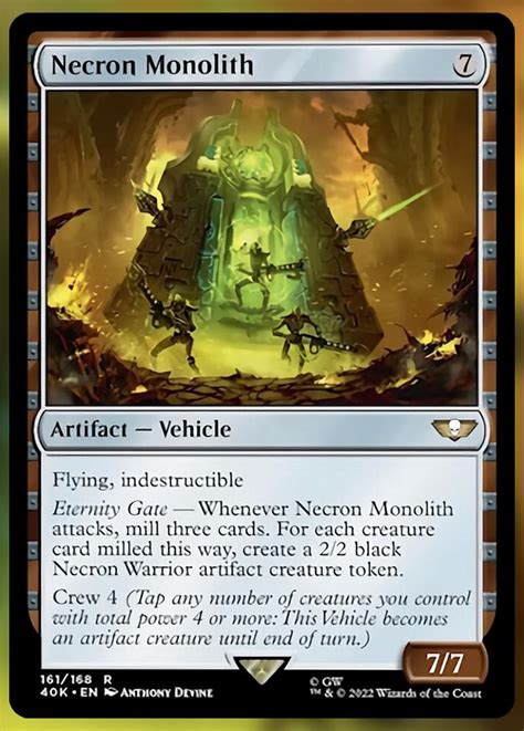 Every Card In The Warhammer 40k Necron Dynasties Commander Deck Mtg