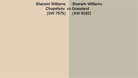 Sherwin Williams Chopsticks Vs Grassland Side By Side Comparison