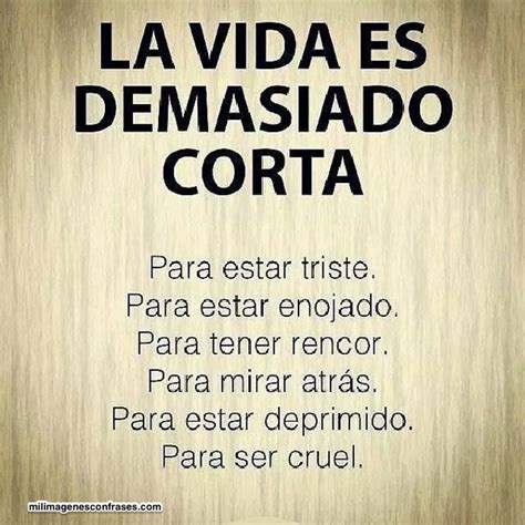 Imágenes Con Frases La Vida Es Corta