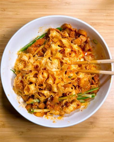Gochujang Pork Belly Noodles Daigasikfaan Recipe Pork Belly Pork
