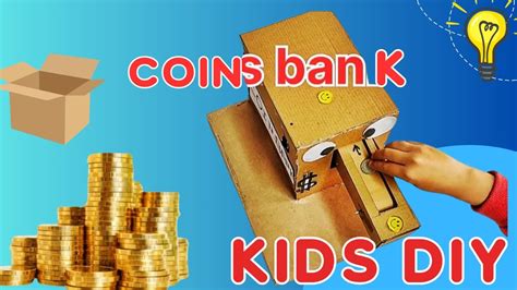 diy coin bank  recycled cardboardarts lab  recyclingkids craft