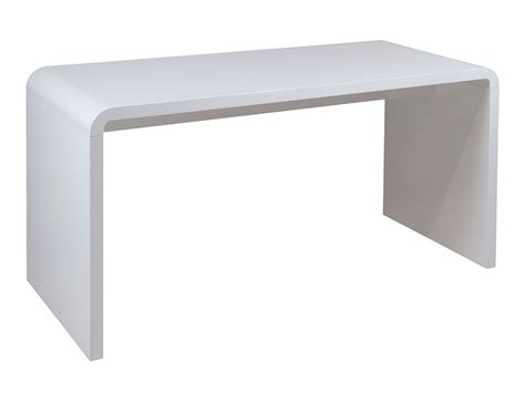 Mesa Escritorio Blanco Brillo Moderno Nórdico Minimalista