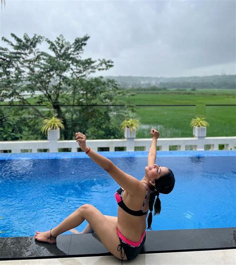 Monalisa S Sizzling Bikini Poolside Photoshoot Sets The Internet Ablaze Filmibeat