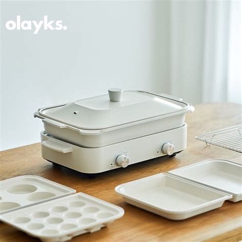 Olayks Multi Function Electric Hot Pot Household Grill Model Olk Mc Shopee Malaysia