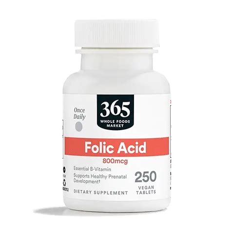 Folic Acid Mcg Vegan Tablets At Whole Foods Market