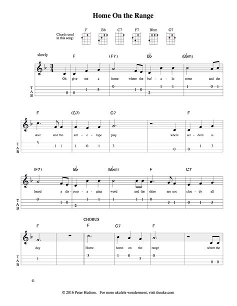 Ukulele Sheet Music