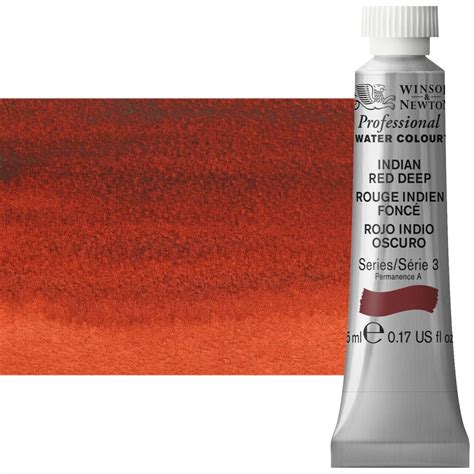 Winsor Newton Professional Watercolor Indian Red Deep Ml Tube