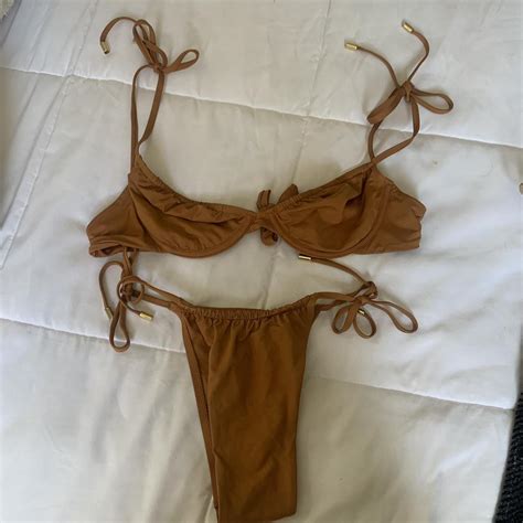 Monday Swimwear Bikini Set Size Small Top And Depop