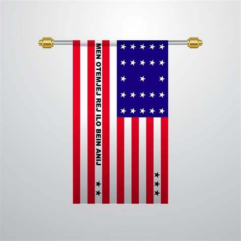 Bikini Atoll Hanging Flag 14215812 Vector Art At Vecteezy