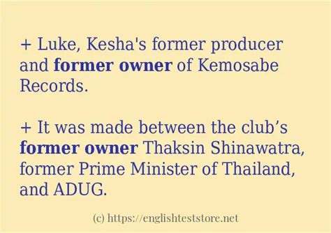 owner  sentence examples englishteststore blog