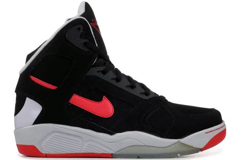 Nike Air Flight Lite High Black Red Grey Mens 329984 002 Us