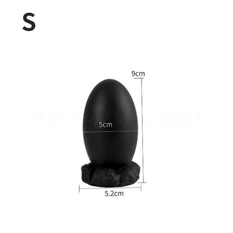 PLUG black S Énorme œuf noir en Silicone dilatateur Anal pour Gay Plug Anal pour