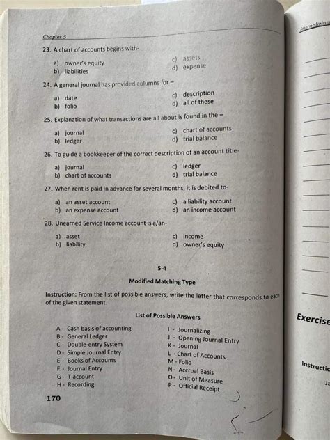 Solved Instruction Encircle The Letter Of The Correct