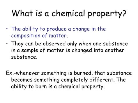 Chemical properties