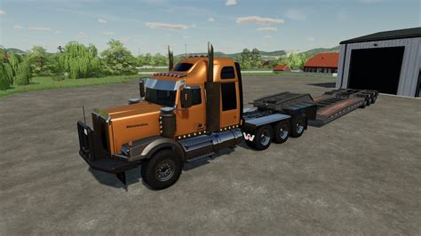Fs22 Western Star 4900sb Pacesetter Lowboy Farming Simulator 22 Mods