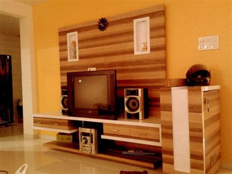 Tv Wall Unit Design Covering Entire Wall With Place For Music System