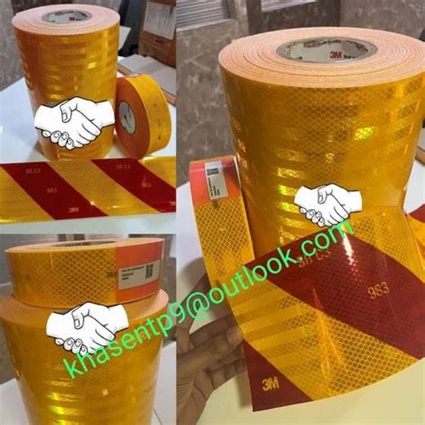 Yellow Retro Reflective Tape For Warning Packaging Type Roll At Best