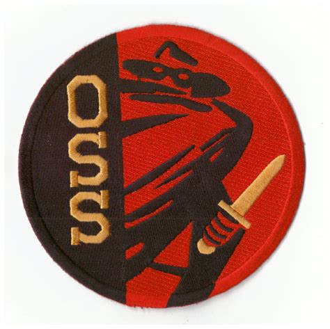 office   strategic services oss iron large patch imil