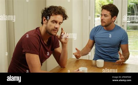 K Gay Couple With Relationship Problems Man Sits Passive While Partner Shouts Stock Video