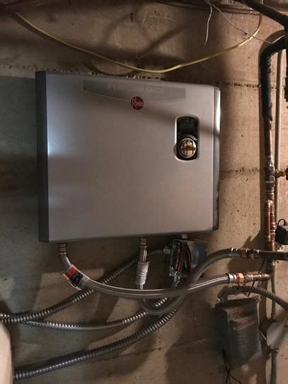 Rheem Performance 36 Kw Self Modulating 703 Gpm Tankless Electric Water Heater Retex 36 The