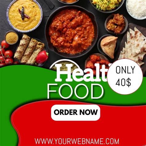 Healthy Food Template Postermywall