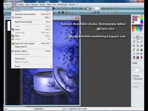 TUTORIAL PHOTOFILTRE STUDIO HERRAMIENTA EDITAR 1