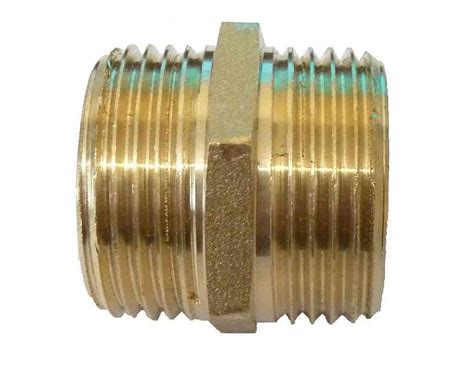 Bsp Brass Hex Nipple Threaded Plumbing Fitting Ebay