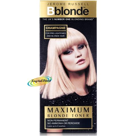 Jerome Russell BBlonde Maximum Blonde Toner CHAMPAGNE Lasts Up To 8