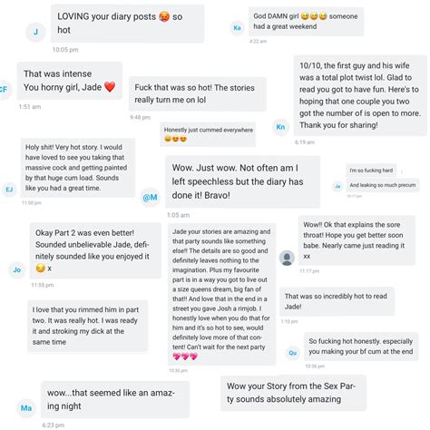 Just Some Reactions To My Latest Posts About The Sex Party I Went To