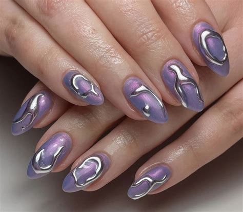 Pin On Purple Nails Gel Nails Minimalist Nails