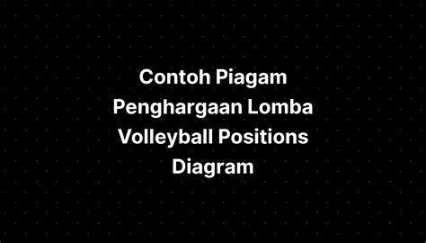 Contoh Piagam Penghargaan Lomba Volleyball Positions Diagram - IMAGESEE