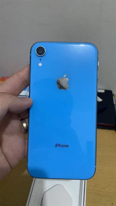 Iphone XR 64gb Blue Second Imei Terdaftar Murah Nego Telepon Seluler