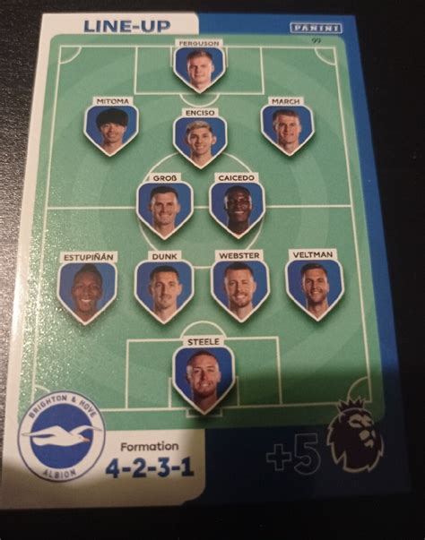 Premier League 2024 Line Up Brighton 99 Gowino Kup Teraz Na Allegro