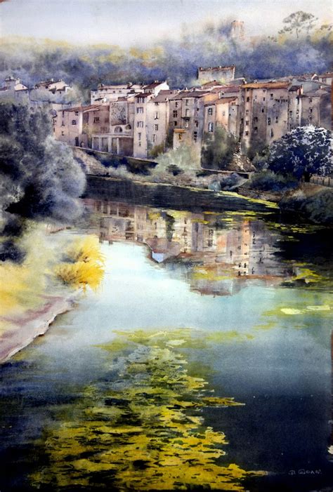 Album Pas A Pas Paysage Cevenol Dominique Gioan Aquarelliste L Art