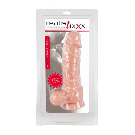Realistixxx Real Giant K Mpe Dildo Med Sugekop K B Diskret