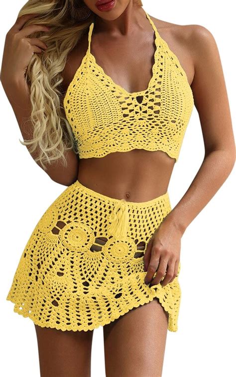 Generic Women S Sexy Sheer High Waisted Bikini Beach Swimsuits High Rise Bikini Sets Swimming