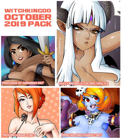 OCTOBER 2019 PIN UP SET By Witchking00 Hentai Foundry