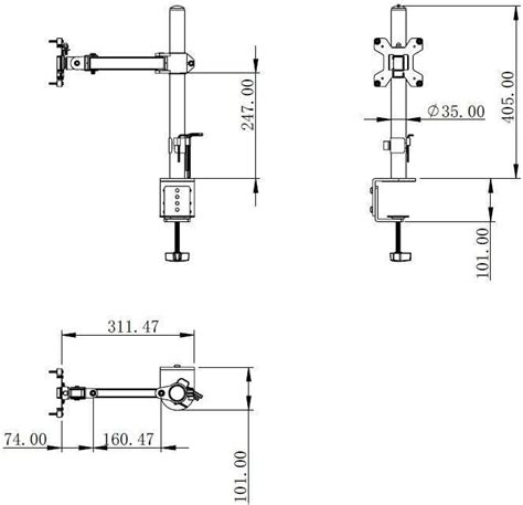 Кронштейн Buro BU-M051-M черный — купить в интернет-магазине по низкой ...